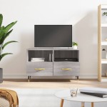 vidaXL Comodă TV, gri sonoma, 80x36x50 cm, lemn prelucrat vidaXL Comodă TV, gri sonoma, 80x36x50 cm, lemn prelucrat