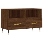 vidaXL Comodă TV, stejar maro, 80x36x50 cm, lemn prelucrat vidaXL Comodă TV, stejar maro, 80x36x50 cm, lemn prelucrat