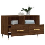 vidaXL Comodă TV, stejar maro, 80x36x50 cm, lemn prelucrat vidaXL Comodă TV, stejar maro, 80x36x50 cm, lemn prelucrat