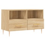 vidaXL Comodă TV, stejar sonoma, 80x36x50 cm, lemn prelucrat