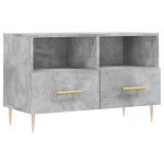 vidaXL Comodă TV, gri beton, 80x36x50 cm, lemn compozit vidaXL Comodă TV, gri beton, 80x36x50 cm, lemn compozit