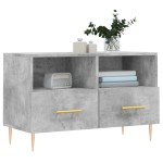 vidaXL Comodă TV, gri beton, 80x36x50 cm, lemn compozit vidaXL Comodă TV, gri beton, 80x36x50 cm, lemn compozit