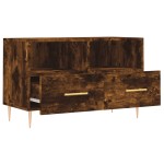 vidaXL Comodă TV, stejar fumuriu, 80x36x50 cm, lemn prelucrat