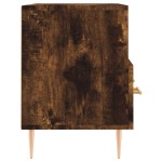 vidaXL Comodă TV, stejar fumuriu, 80x36x50 cm, lemn prelucrat