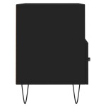 vidaXL Comodă TV, negru, 80x36x50 cm, lemn prelucrat