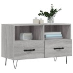 vidaXL Comodă TV, gri sonoma, 80x36x50 cm, lemn prelucrat vidaXL Comodă TV, gri sonoma, 80x36x50 cm, lemn prelucrat