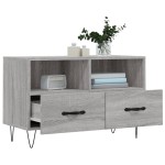 vidaXL Comodă TV, gri sonoma, 80x36x50 cm, lemn prelucrat vidaXL Comodă TV, gri sonoma, 80x36x50 cm, lemn prelucrat