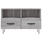 vidaXL Comodă TV, gri sonoma, 80x36x50 cm, lemn prelucrat vidaXL Comodă TV, gri sonoma, 80x36x50 cm, lemn prelucrat