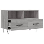 vidaXL Comodă TV, gri sonoma, 80x36x50 cm, lemn prelucrat vidaXL Comodă TV, gri sonoma, 80x36x50 cm, lemn prelucrat