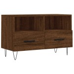 vidaXL Comodă TV, stejar maro, 80x36x50 cm, lemn prelucrat vidaXL Comodă TV, stejar maro, 80x36x50 cm, lemn prelucrat
