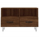 vidaXL Comodă TV, stejar maro, 80x36x50 cm, lemn prelucrat vidaXL Comodă TV, stejar maro, 80x36x50 cm, lemn prelucrat