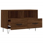 vidaXL Comodă TV, stejar maro, 80x36x50 cm, lemn prelucrat vidaXL Comodă TV, stejar maro, 80x36x50 cm, lemn prelucrat