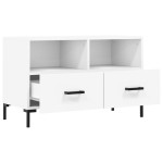 vidaXL Comodă TV, alb, 80x36x50 cm, lemn prelucrat vidaXL Comodă TV, alb, 80x36x50 cm, lemn prelucrat