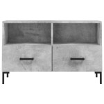 vidaXL Comodă TV, gri beton, 80x36x50 cm, lemn compozit vidaXL Comodă TV, gri beton, 80x36x50 cm, lemn compozit