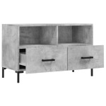 vidaXL Comodă TV, gri beton, 80x36x50 cm, lemn compozit vidaXL Comodă TV, gri beton, 80x36x50 cm, lemn compozit