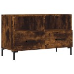 vidaXL Comodă TV, stejar fumuriu, 80x36x50 cm, lemn prelucrat