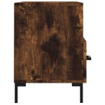 vidaXL Comodă TV, stejar fumuriu, 80x36x50 cm, lemn prelucrat
