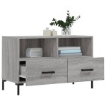 vidaXL Comodă TV, gri sonoma, 80x36x50 cm, lemn prelucrat vidaXL Comodă TV, gri sonoma, 80x36x50 cm, lemn prelucrat