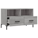 vidaXL Comodă TV, gri sonoma, 80x36x50 cm, lemn prelucrat vidaXL Comodă TV, gri sonoma, 80x36x50 cm, lemn prelucrat