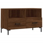 vidaXL Comodă TV, stejar maro, 80x36x50 cm, lemn prelucrat vidaXL Comodă TV, stejar maro, 80x36x50 cm, lemn prelucrat