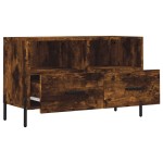 vidaXL Comodă TV, stejar fumuriu, 80x36x50 cm, lemn prelucrat