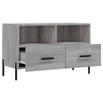 vidaXL Comodă TV, gri sonoma, 80x36x50 cm, lemn prelucrat vidaXL Comodă TV, gri sonoma, 80x36x50 cm, lemn prelucrat