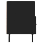 vidaXL Comodă TV, negru, 80x36x50 cm, lemn prelucrat