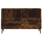 vidaXL Comodă TV, stejar fumuriu, 80x36x50 cm, lemn prelucrat
