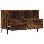 vidaXL Comodă TV, stejar fumuriu, 80x36x50 cm, lemn prelucrat