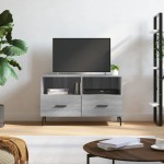 vidaXL Comodă TV, gri sonoma, 80x36x50 cm, lemn prelucrat vidaXL Comodă TV, gri sonoma, 80x36x50 cm, lemn prelucrat