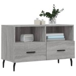 vidaXL Comodă TV, gri sonoma, 80x36x50 cm, lemn prelucrat vidaXL Comodă TV, gri sonoma, 80x36x50 cm, lemn prelucrat