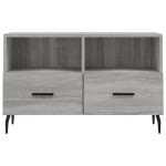 vidaXL Comodă TV, gri sonoma, 80x36x50 cm, lemn prelucrat vidaXL Comodă TV, gri sonoma, 80x36x50 cm, lemn prelucrat
