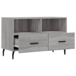 vidaXL Comodă TV, gri sonoma, 80x36x50 cm, lemn prelucrat vidaXL Comodă TV, gri sonoma, 80x36x50 cm, lemn prelucrat