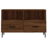 vidaXL Comodă TV, stejar maro, 80x36x50 cm, lemn prelucrat vidaXL Comodă TV, stejar maro, 80x36x50 cm, lemn prelucrat