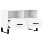 vidaXL Comodă TV, alb, 80x36x50 cm, lemn prelucrat vidaXL Comodă TV, alb, 80x36x50 cm, lemn prelucrat