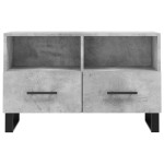 vidaXL Comodă TV, gri beton, 80x36x50 cm, lemn compozit vidaXL Comodă TV, gri beton, 80x36x50 cm, lemn compozit