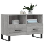 vidaXL Comodă TV, gri sonoma, 80x36x50 cm, lemn prelucrat vidaXL Comodă TV, gri sonoma, 80x36x50 cm, lemn prelucrat