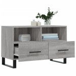 vidaXL Comodă TV, gri sonoma, 80x36x50 cm, lemn prelucrat vidaXL Comodă TV, gri sonoma, 80x36x50 cm, lemn prelucrat