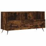 vidaXL Dulap TV stejar afumat, 102x36x50 cm, lemn prelucrat