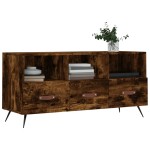 vidaXL Dulap TV stejar afumat, 102x36x50 cm, lemn prelucrat