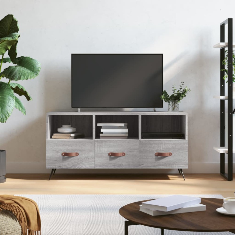vidaXL Dulap TV, gri sonoma, 102x36x50 cm, lemn prelucrat