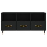 vidaXL Dulap TV, negru, 102x36x50 cm, lemn prelucrat