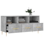 vidaXL Dulap TV, gri beton, 102x36x50 cm, lemn prelucrat