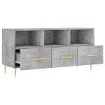 vidaXL Dulap TV, gri beton, 102x36x50 cm, lemn prelucrat