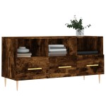 vidaXL Dulap TV stejar afumat, 102x36x50 cm, lemn prelucrat