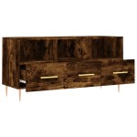 vidaXL Dulap TV stejar afumat, 102x36x50 cm, lemn prelucrat