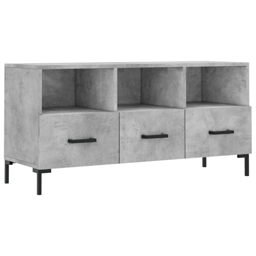 vidaXL Dulap TV, gri beton, 102x36x50 cm, lemn prelucrat