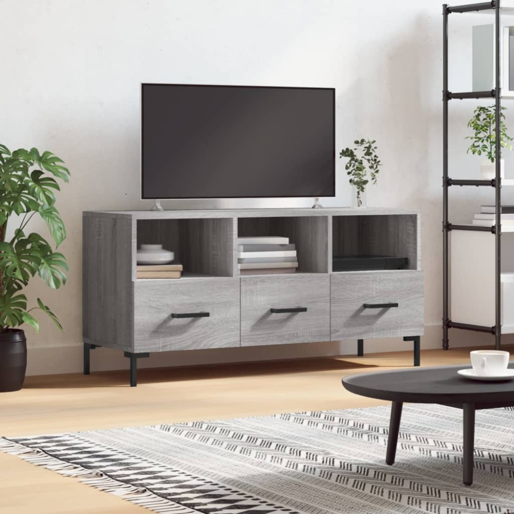 vidaXL Dulap TV, gri sonoma, 102x36x50 cm, lemn prelucrat