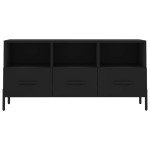 vidaXL Dulap TV, negru, 102x36x50 cm, lemn prelucrat