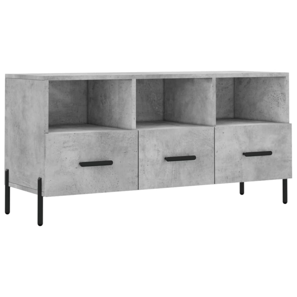 vidaXL Dulap TV, gri beton, 102x36x50 cm, lemn prelucrat